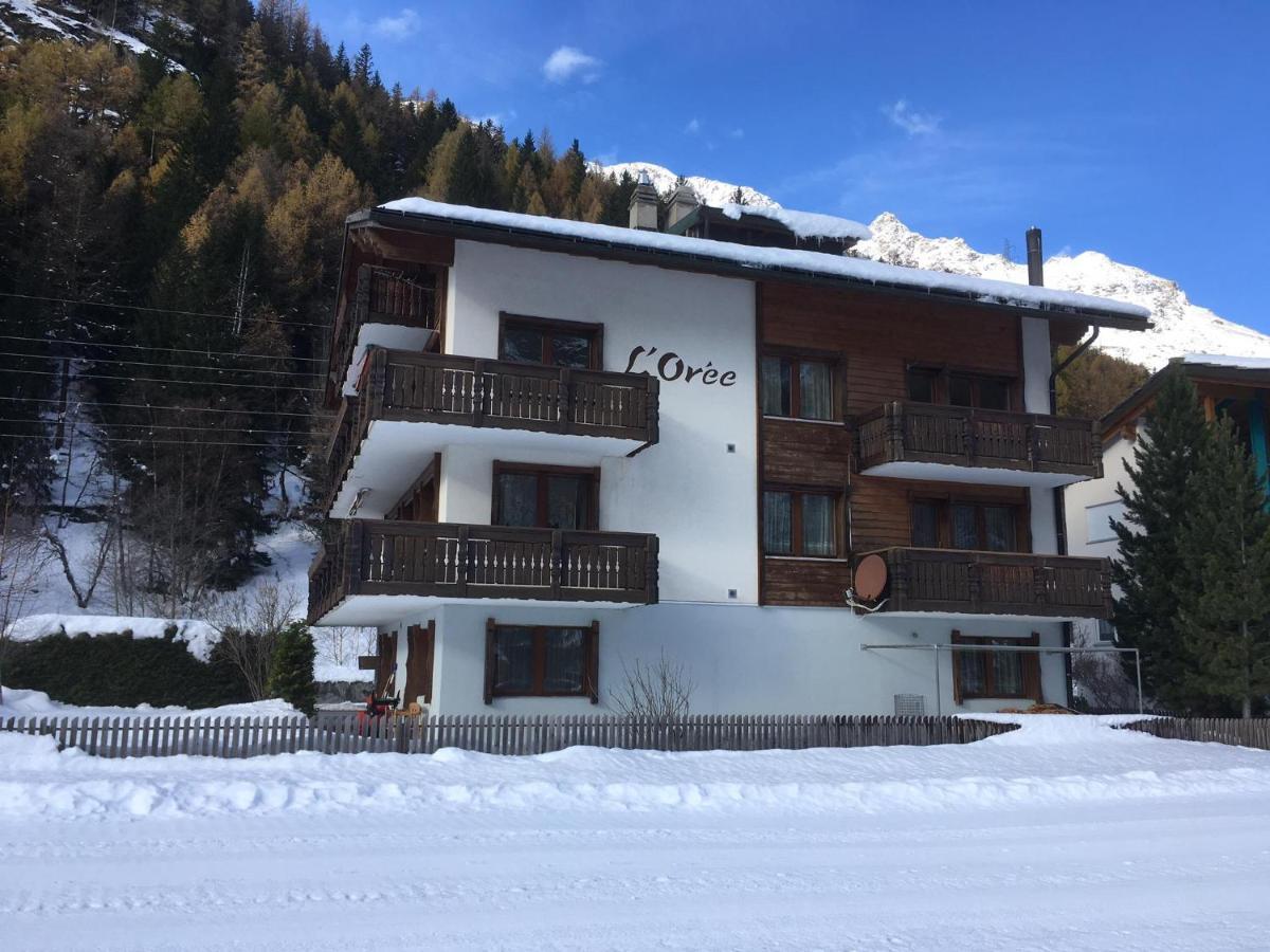 Free Cable Car & Bus In The Summer Haus L'Oree Saas-Grund Exterior photo